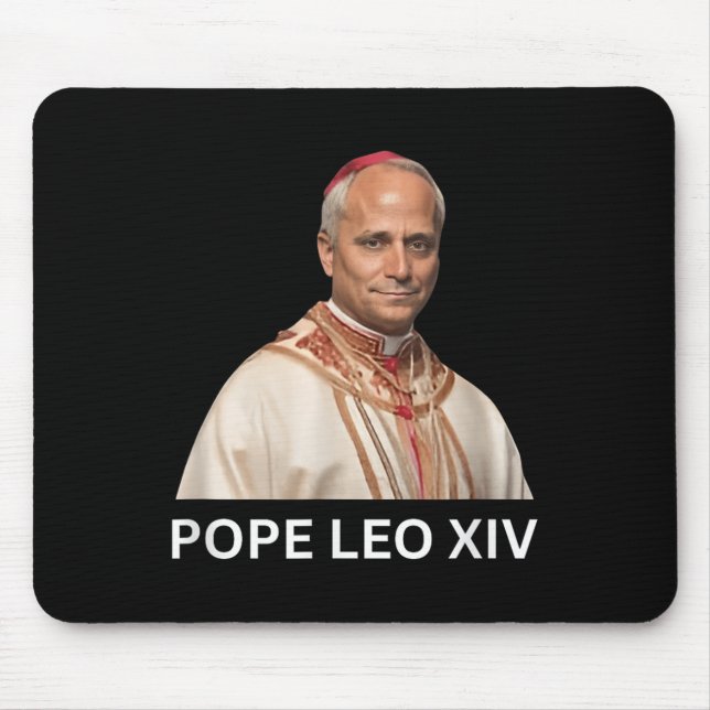 Pope Leo Xiv , God Bless Pope Leo Xiv Tee  Mouse Mat (Front)