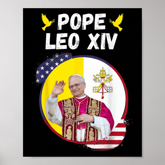 Pope Leo Xiv, Habemus Papam, Catholic  Poster (Front)