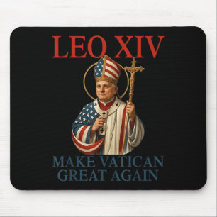 Pope Leo Xiv Make Vatican Great Again Catholic Chu Mouse Mat