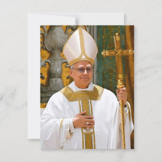 Pope Leo XIV Mass Sistine Chapel  Postcard