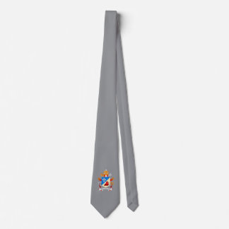 Pope Leo XIV motto on grey necktie tie Catholic