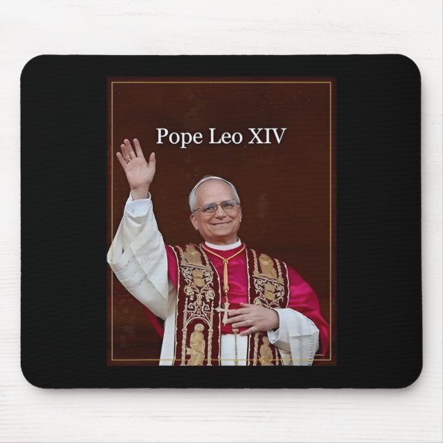 Pope Leo Xiv  Mouse Mat (Front)