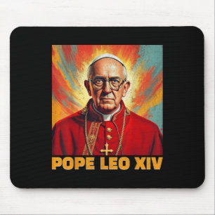 Pope Leo Xiv New American Pope 2025 Funny Mouse Mat