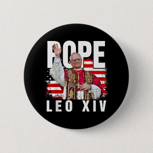 Pope Leo Xiv New Pope First American Pope Flag Pro 6 Cm Round Badge