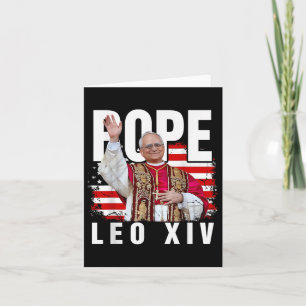 Pope Leo Xiv New Pope First American Pope Flag Pro Card