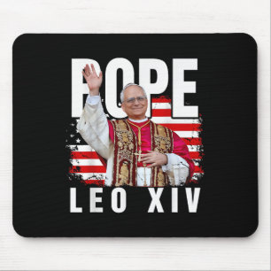 Pope Leo Xiv New Pope First American Pope Flag Pro Mouse Mat