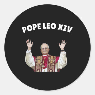 Pope Leo Xiv - New Pope Leo Xiv Catholic Pope Classic Round Sticker