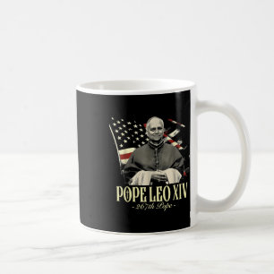 Pope Leo Xiv Patriotic Usa Catholic Christian Coffee Mug