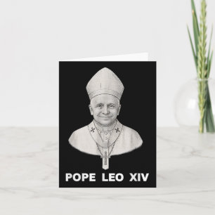 Pope Leo Xiv Portrait  Card