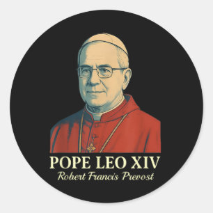 Pope Leo Xiv Robert Francis Prevost _8  Classic Round Sticker