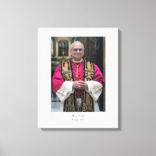 Pope Leo XIV Robert Francis Prevost Canvas Print (Front)