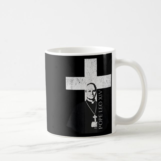 Pope Leo Xiv Robert Francis Prevost  Coffee Mug (Right)