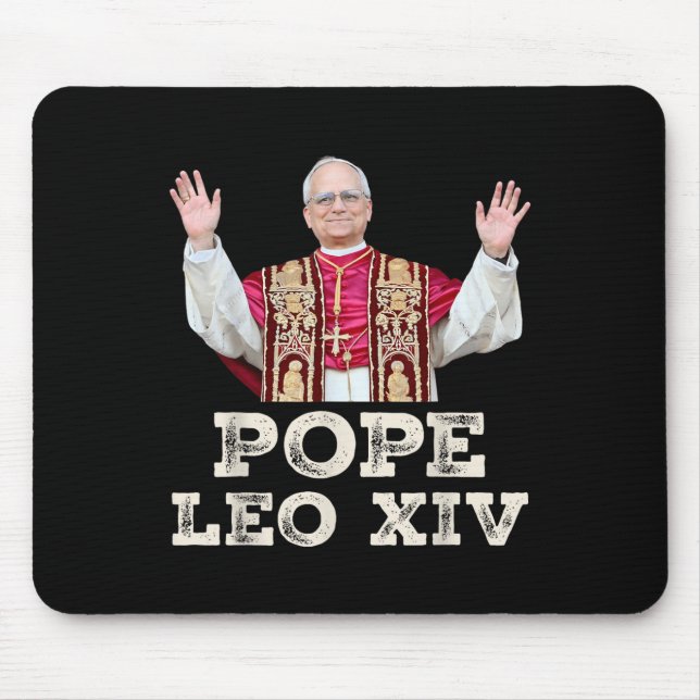 Pope Leo Xiv Robert Francis Prevost First American Mouse Mat (Front)