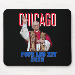 Pope Leon Xiv 2025 – Chicago’s First American Pope Mouse Mat