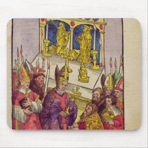 Pope Martin V gives Sigismund symbolic gift Mouse Mat