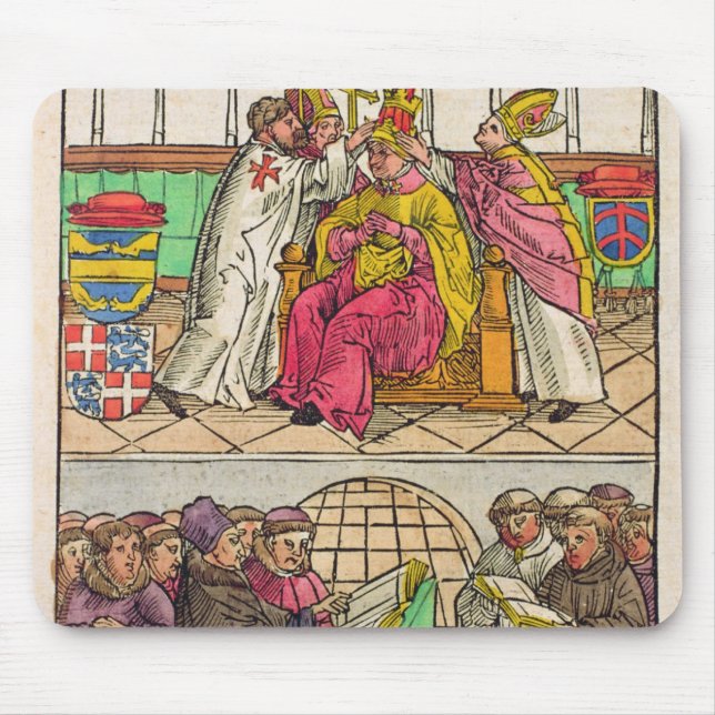 Pope Martin V is installed to the Papacy Mouse Mat (Front)