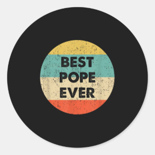 Pope Name Classic Round Sticker