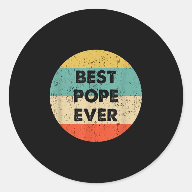 Pope Name  Classic Round Sticker (Front)