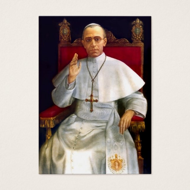 Pope Pius XII Prayer-card (Front)