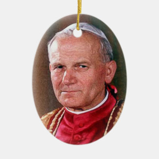 Pope Saint John Paul II Ceramic Tree Decoration