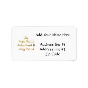 Pope Saint John Paul II Pray for us Label