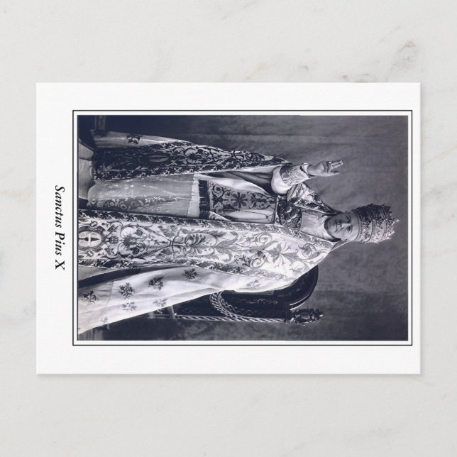 Pope Saint Pius X Postcard (Front)