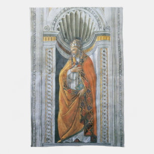 Pope Saint Sixtus II by Sandro Botticelli Tea Towel