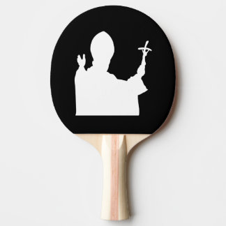 Pope Silhouette Ping Pong Paddle