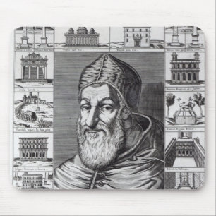 Pope Sixtus V, surrounded by the churches Mouse Mat