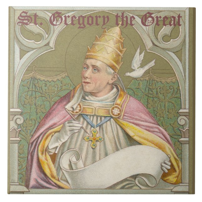 Pope St. Gregory the Great (M 067) Tile (Front)