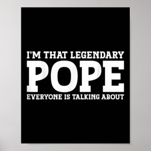 Pope Surname Funny Team Family Last Name Pope Poster