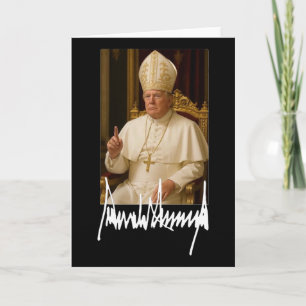 Pope Trump Funny American President Trump Vatican  Card