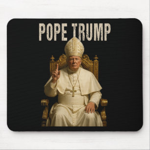 Pope Trump ,funny Catholic Trump Tee Mouse Mat