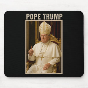 Pope Trump ,funny Catholic Trump Tee Mouse Mat