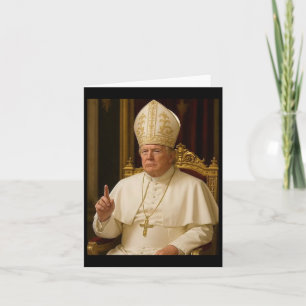 Pope Trump Funny President Trump Card