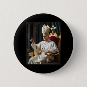 Pope Trump Funny Trump Vatican Christian Retro Chu 6 Cm Round Badge