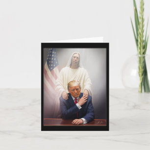 Pope Trump Funny Trump Vatican Christian Retro Chu Card