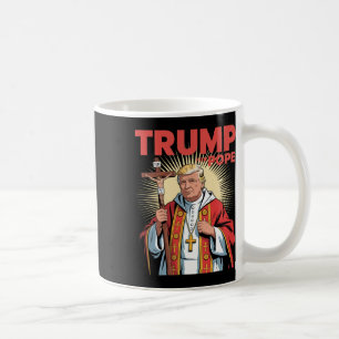 Pope Trump Funny Trump Vatican Christian Retro Chu Coffee Mug