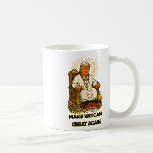 Pope Trump Funny Trump Vatican Christian Retro Chu Coffee Mug
