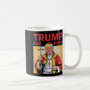 Pope Trump Funny Trump Vatican Christian Retro Chu Coffee Mug