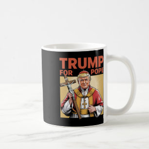 Pope Trump Funny Trump Vatican Christian Retro Chu Coffee Mug