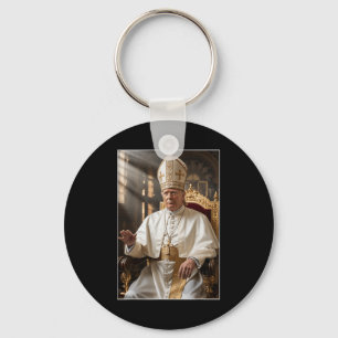 Pope Trump Funny Trump Vatican Christian Retro Chu Key Ring
