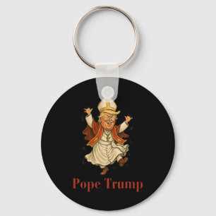 Pope Trump Funny Trump Vatican Christian Retro Chu Key Ring