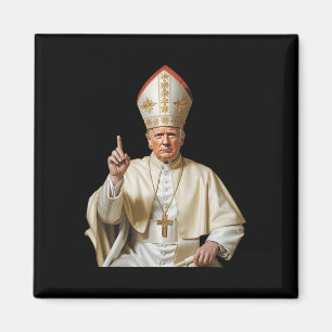 Pope Trump Funny Trump Vatican Christian Retro Chu Magnet