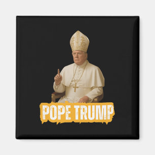 Pope Trump Funny Trump Vatican Christian Retro Chu Magnet