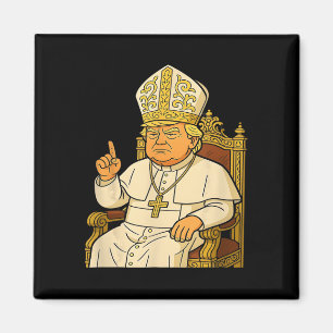 Pope Trump Funny Trump Vatican Christian Retro Chu Magnet