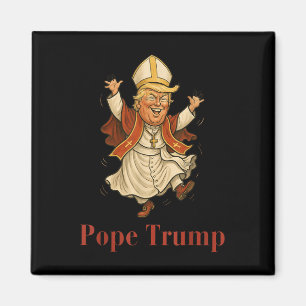 Pope Trump Funny Trump Vatican Christian Retro Chu Magnet