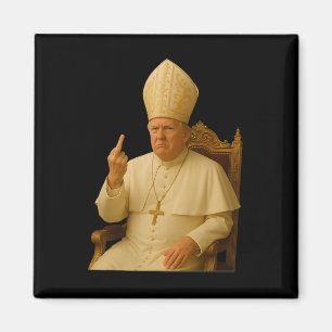 Pope Trump Funny Trump Vatican Christian Retro Chu Magnet