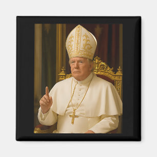 Pope Trump Funny Trump Vatican Christian Retro Chu Magnet
