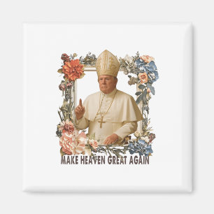 Pope Trump Funny Trump Vatican Christian Retro Chu Magnet